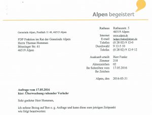 Auskunft_Anfrage_ruhender Verkehr